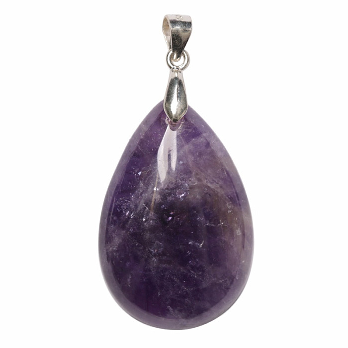 Ametyst přívěsek stříbro Ag 925 č. 16 - 3,1 cm, 6,9 g
