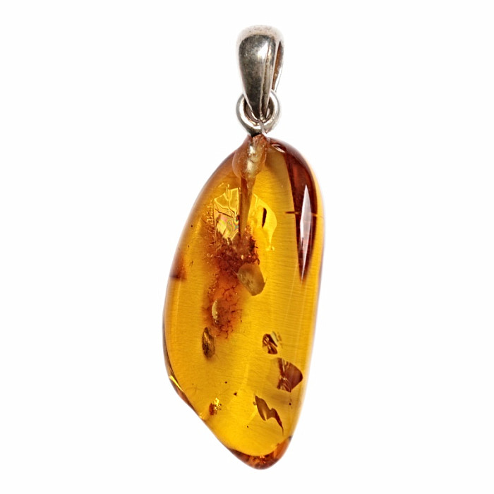 Jantar přívěsek stříbro Ag 925 č. 17 - 2,5 cm, 1,6 g