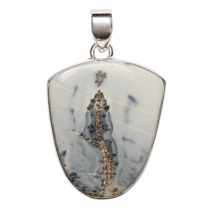 Jaspis indonéský Malingano přívěsek stříbro Ag 925 P173 - 2,9 cm, 7 g