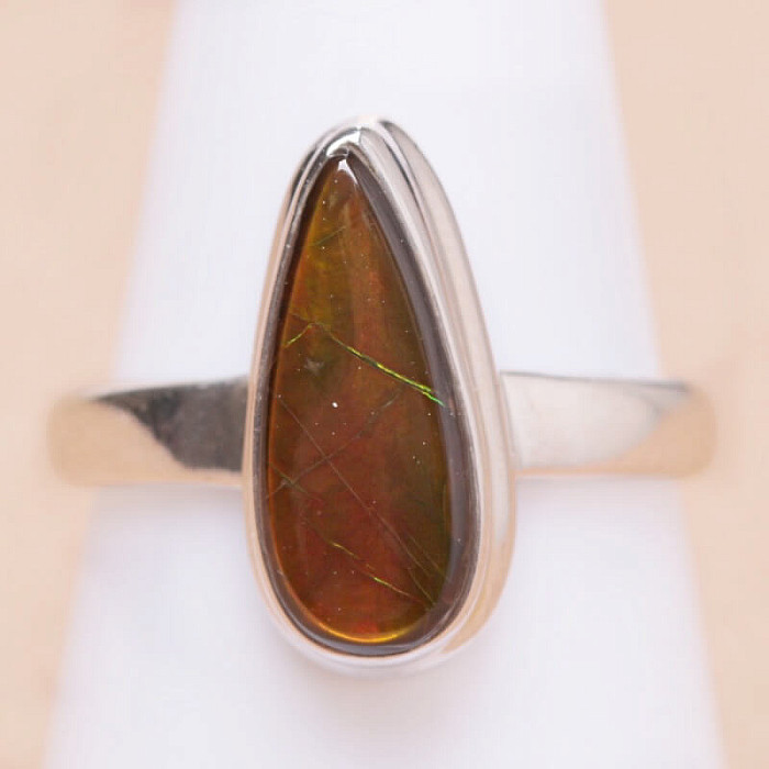 Levně Amolit prsten stříbro Ag 925 R1756 - 54 mm (US 7), 3,7 g