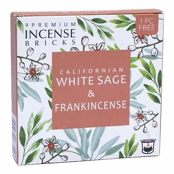 Levně Vonné cihličky Aromafume White sage and Frankincense - 40 g, 9 ks