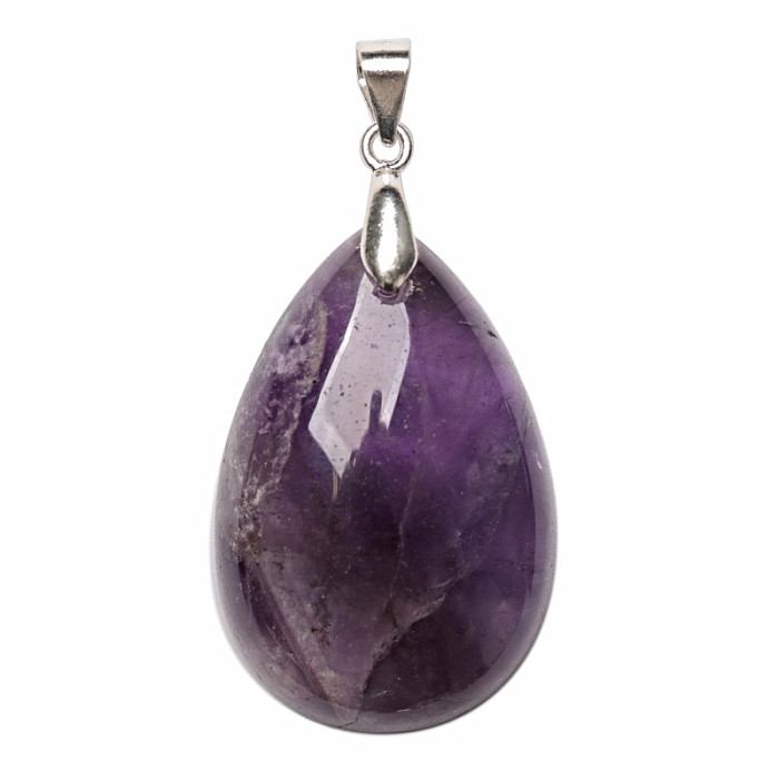 Ametyst přívěsek stříbro Ag 925 č. 19 - 2,9 cm, 7,4 g