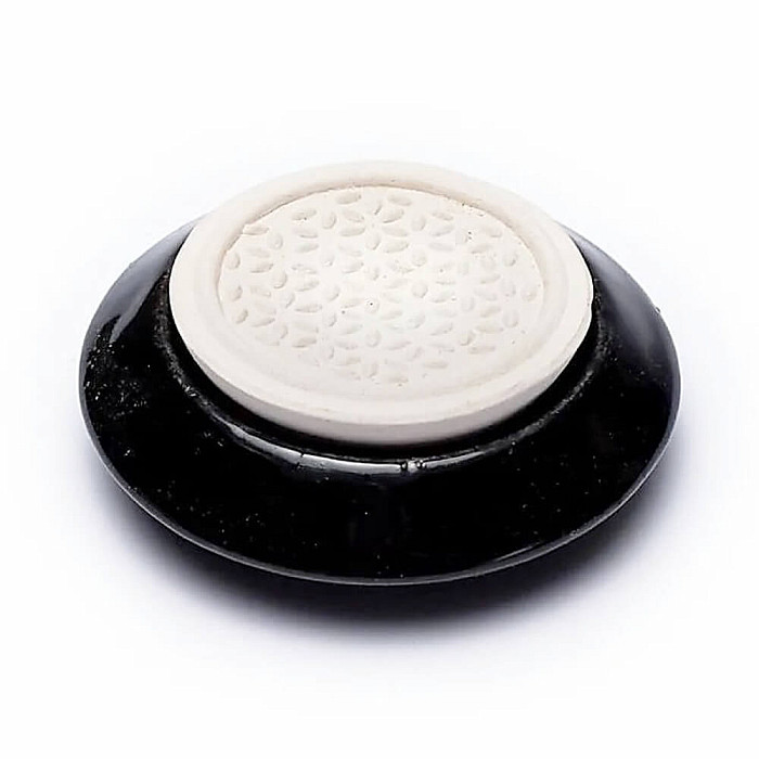 Levně Keramický aroma difuzér černý Květina života - cca 7,5 cm