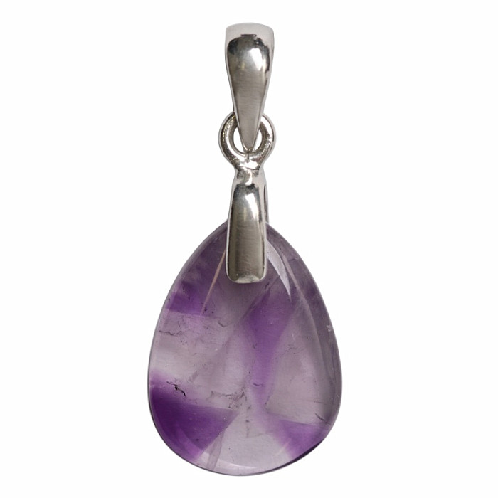 Ametyst trapiche přívěsek stříbro Ag 925 č. 2 - 2 cm, 3,1 g