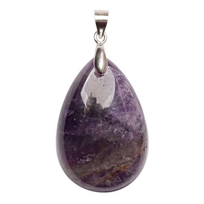 Ametyst přívěsek stříbro Ag 925 č. 2 - 3 cm, 7,1 g