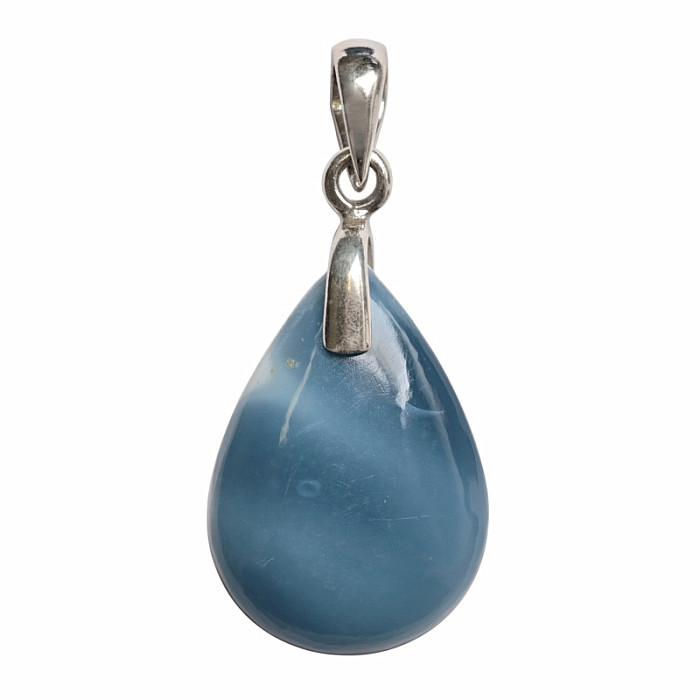 Opál modrý přívěsek stříbro Ag 925 č. 2 - 2,5 cm, 4 g