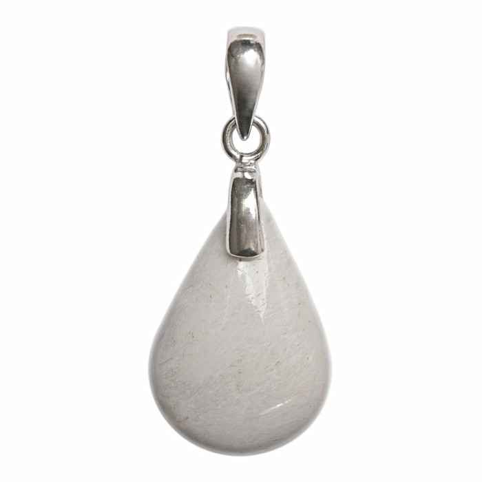 Skolecit bílý přívěsek stříbro Ag 925 č. 2 - 2,4 cm, 3,6 g