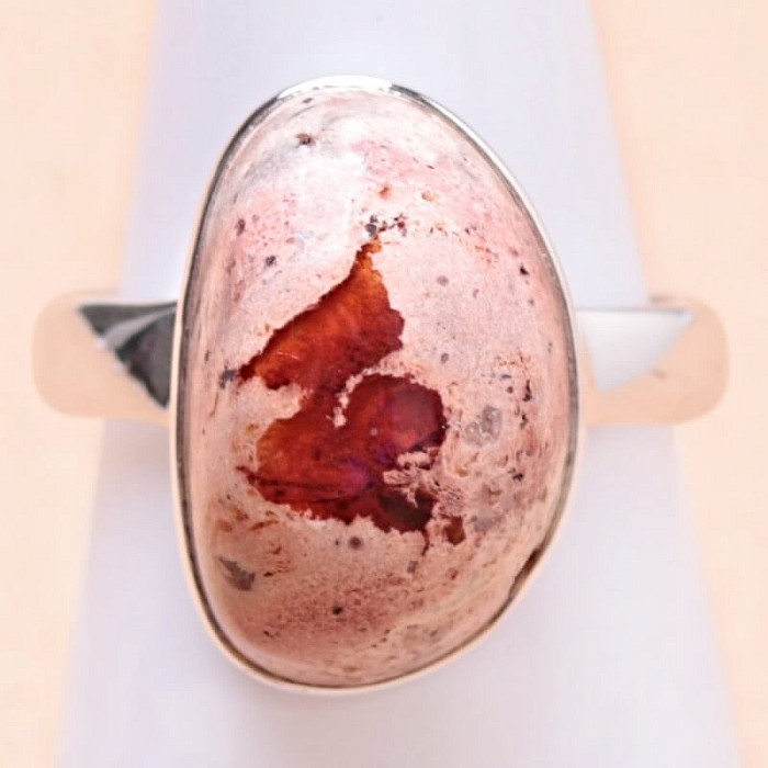 Levně Opál mexický ohnivý prsten stříbro Ag 925 LOT2 - 52 mm (US 6), 4,9 g