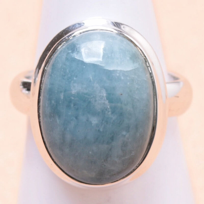 Levně Akvamarín prsten stříbro Ag 925 LOT20 - 51 mm (US 5,5), 6,4 g