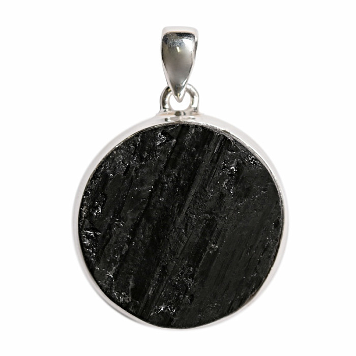 Turmalín skoryl přívěsek stříbro Ag 925 P2020 - 2,7 cm, 13,3 g