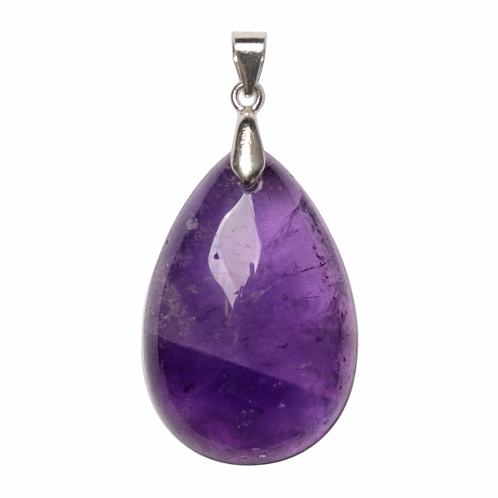 Ametyst přívěsek stříbro Ag 925 č. 21 - 3 cm, 7,7 g