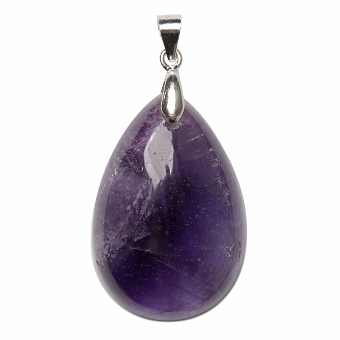 Ametyst přívěsek stříbro Ag 925 č. 22 - 3 cm, 7,5 g