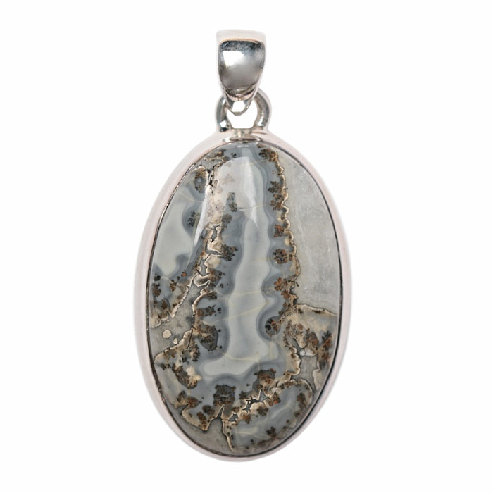 Jaspis indonéský Malingano přívěsek stříbro Ag 925 P225 - 3,1 cm, 9,1 g
