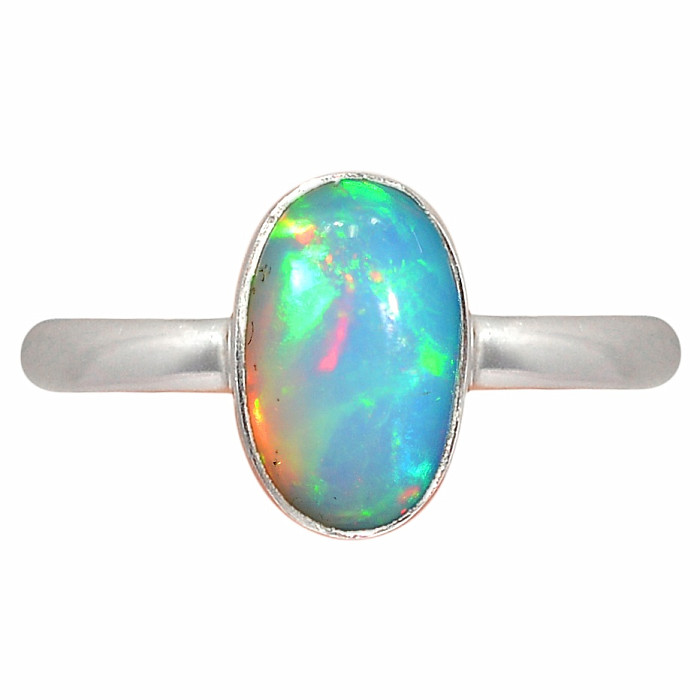 Opál etiopský prsten stříbro Ag 925 R2393 - 52 mm , 2,1 g
