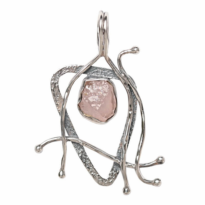 Designový přívěsek růženín stříbro Ag 925 P2416 - 3,2 cm, 5 g