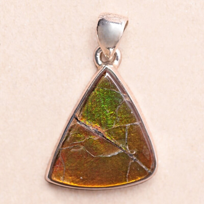 Amolit přívěsek stříbro Ag 925 P2491 - 2,2 cm, 4,9 g