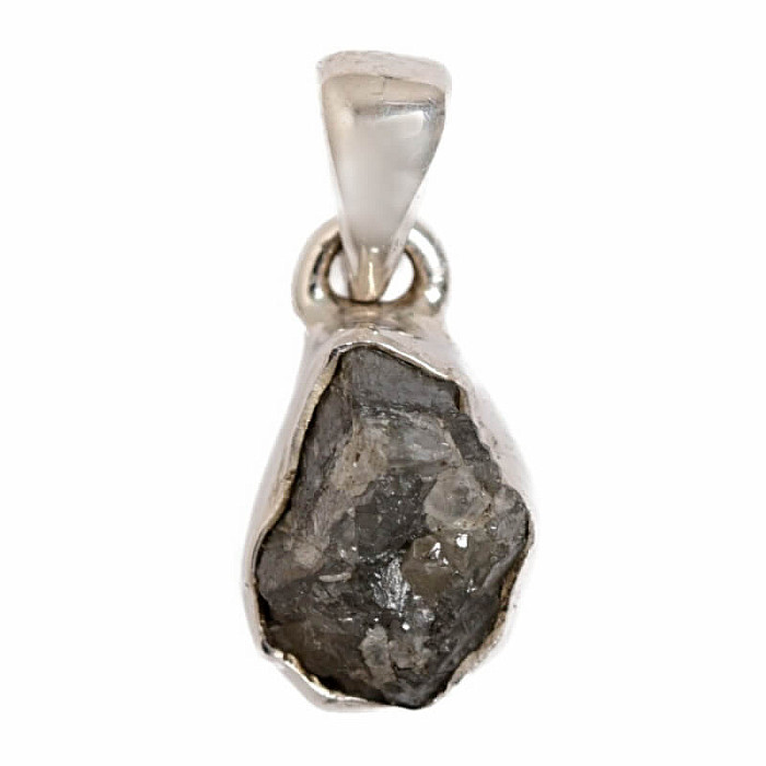 Diamant přírodní surový přívěsek stříbro Ag 925 P271 - 0,9 cm, 1,2 g