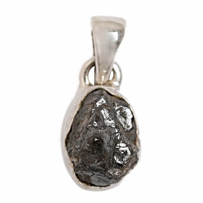 Diamant přírodní surový přívěsek stříbro Ag 925 P276 - 0,9 cm, 1,3 g
