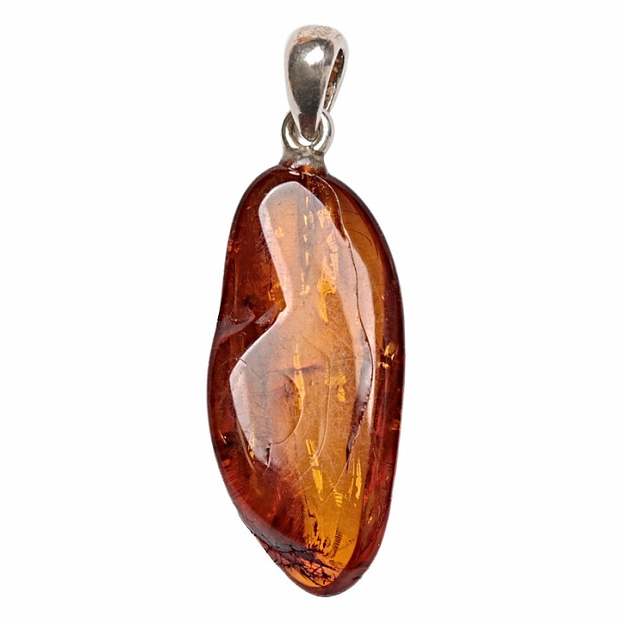 Jantar přívěsek stříbro Ag 925 č. 28 - 2,7 cm, 1,6 g