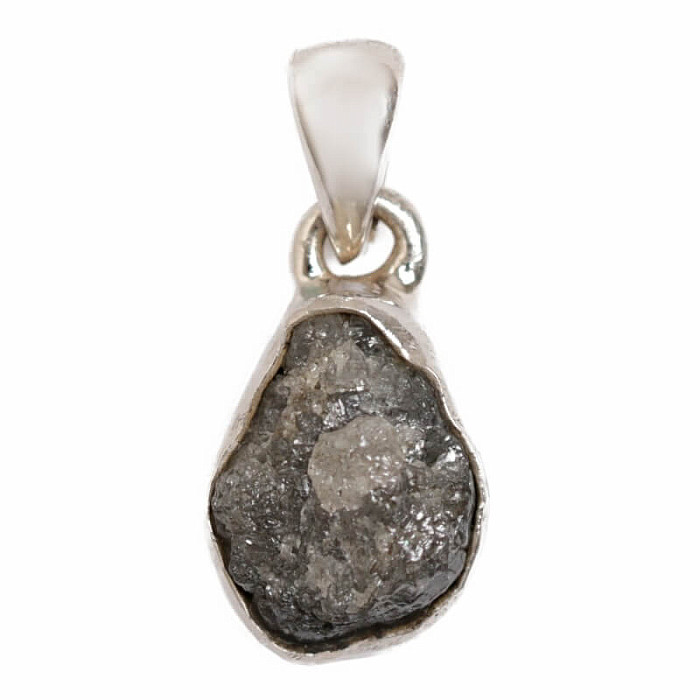 Diamant přírodní surový přívěsek stříbro Ag 925 P288 - 1 cm, 1,6 g