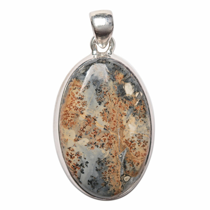 Jaspis indonéský Malingano přívěsek stříbro Ag 925 P295 - 3,2 cm, 9,3 g