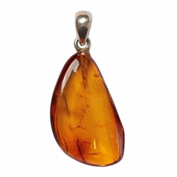 Jantar přívěsek stříbro Ag 925 č. 30 - 2,4 cm, 1,6 g