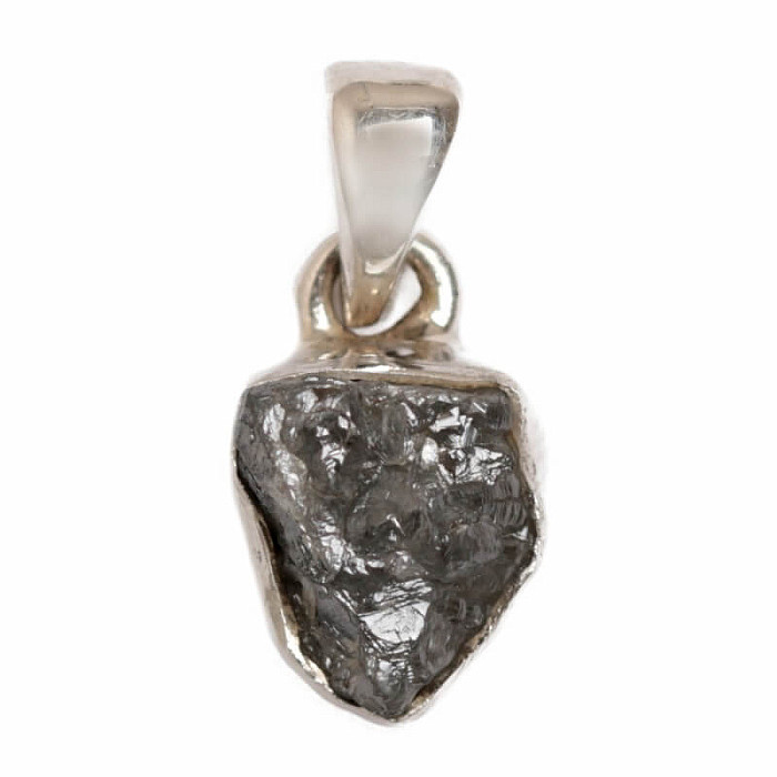 Diamant přírodní surový přívěsek stříbro Ag 925 P300 - 0,8 cm, 1,2 g