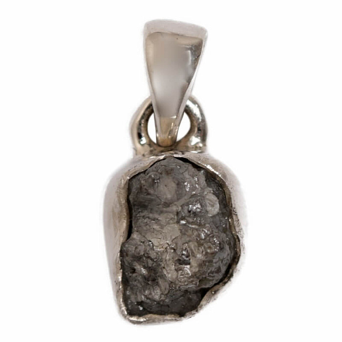 Diamant přírodní surový přívěsek stříbro Ag 925 P304 - 0,9 cm, 1,1 g