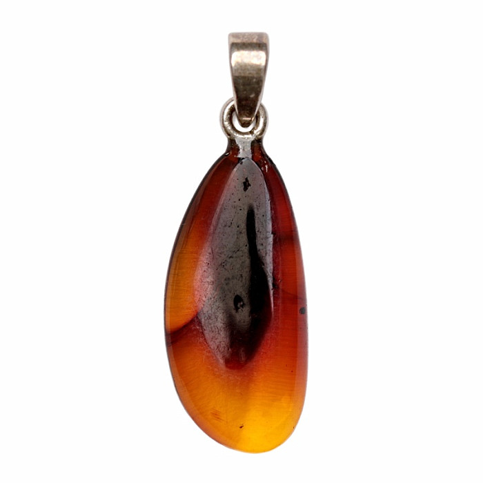 Jantar přívěsek stříbro Ag 925 č. 31 - 2,4 cm, 1,4 g