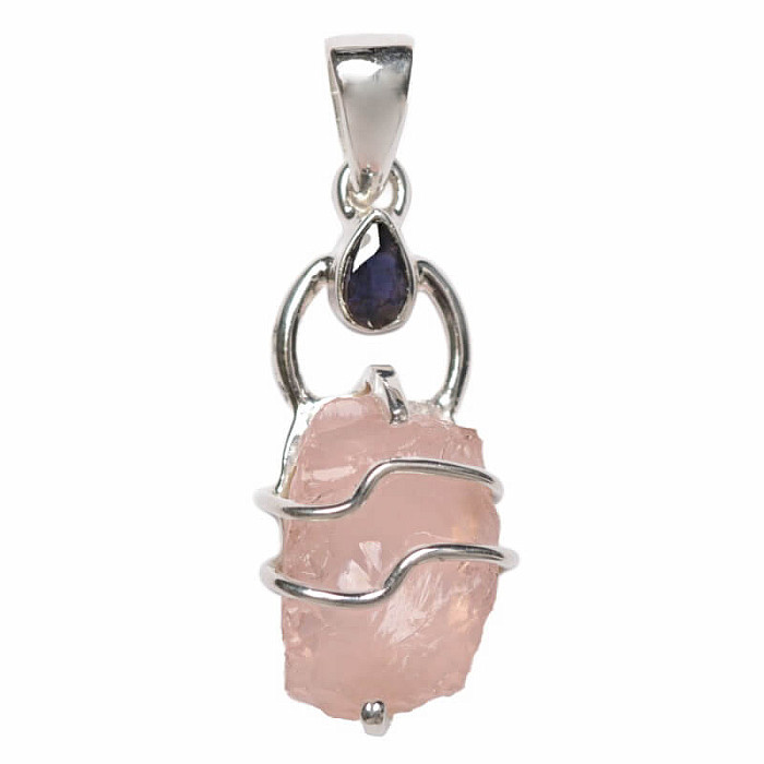 Designový přívěsek růženín stříbro Ag 925 P310 - 2,4 cm, 3,2 g