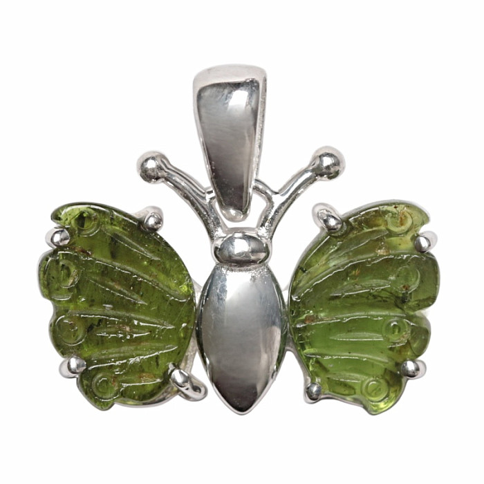 Turmalín motýl přívěsek stříbro Ag 925 P311 - 1 cm, 1,9 g