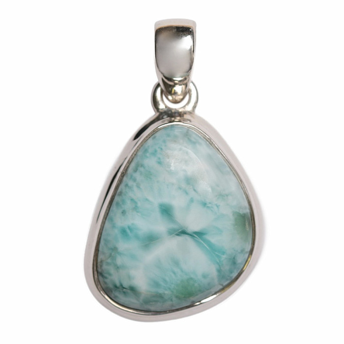 Larimar přívěsek stříbro Ag 925 P3243 - 2,3 cm, 7,1 g