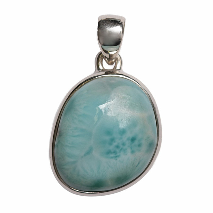 Larimar přívěsek stříbro Ag 925 P3247 - 2,3 cm, 8,2 g