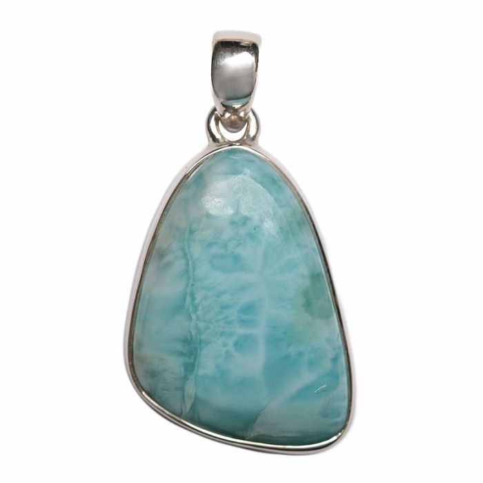 Larimar přívěsek stříbro Ag 925 P3286 - 2,9 cm, 8,8 g