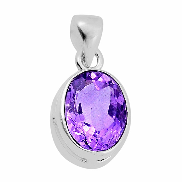 Ametyst broušený přívěsek stříbro Ag 925 35329 - 1,4 cm, 3,2 g