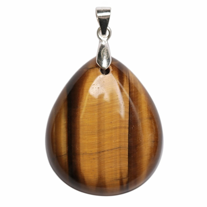 Tygří oko přívěsek stříbro Ag 925 č. 4 - 2,9 cm, 9,4 g