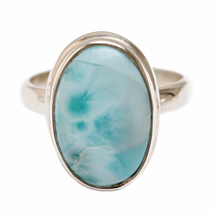 Larimar prsten stříbro Ag 925 R40 - 54 mm (US 7), 4,8 g