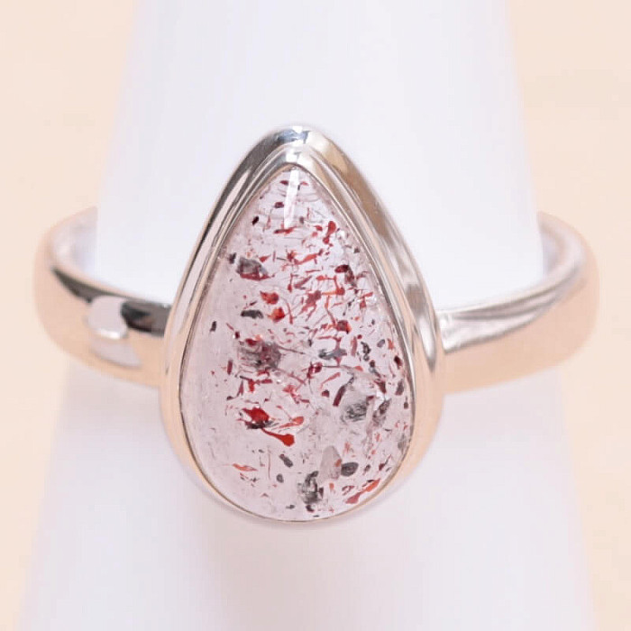 Křišťál Orire - křišťál štěstí prsten stříbro Ag 925 R415 - 53 mm (US 6,5) cm, 4,2 g