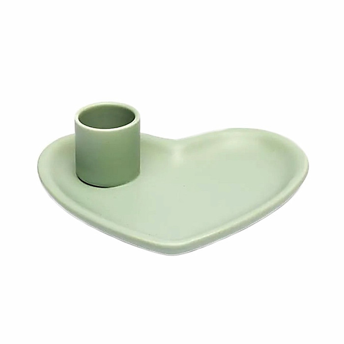 Keramický stojánek pro palo santo Heart - cca 4 x 11 x 12 cm