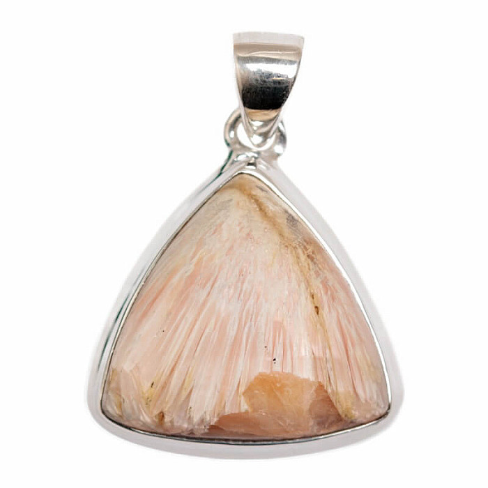 Skolecit lososový přívěsek stříbro Ag 925 P419 - 2,2 cm, 6,7 g