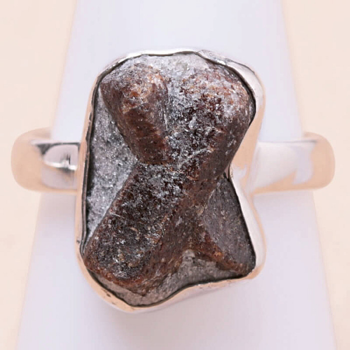 Staurolit prsten stříbro Ag 925 R419 - 59 mm (US 9), 6 g