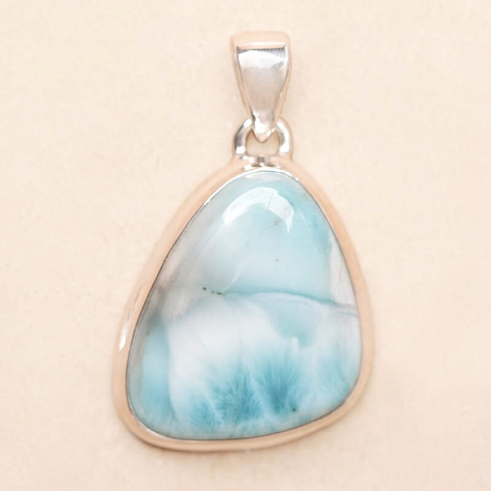 Larimar přívěsek stříbro Ag 925 LOT420 - 2,6 cm, 9,7 g