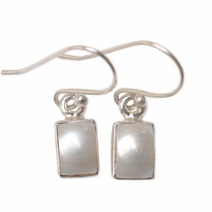 Náušnice perly stříbro Ag 925 E430 - 0,8 cm, 2,3 g