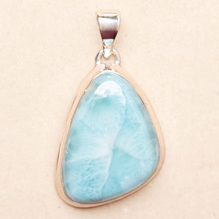 Larimar přívěsek stříbro Ag 925 LOT433 - 2,9 cm, 10,3 g