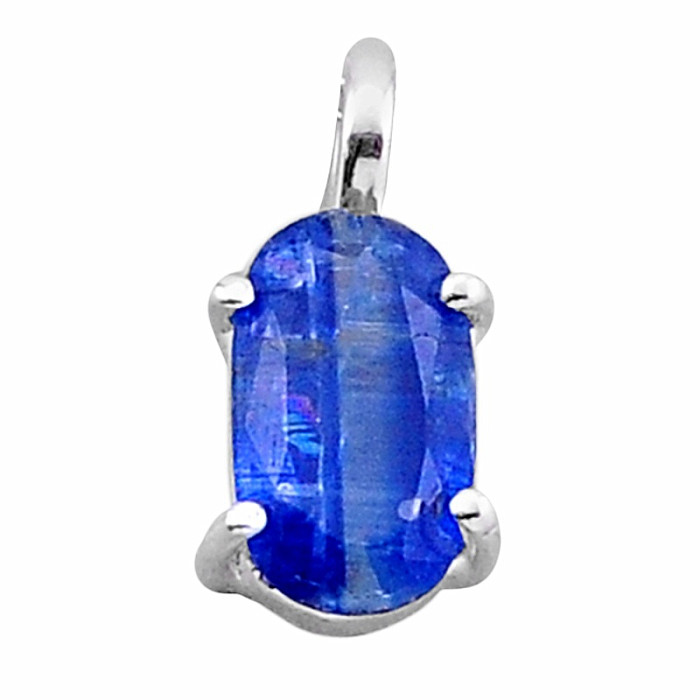 Kyanit modrý broušený přívěsek stříbro Ag 925 43522 - 1,1 cm, 2,8 g