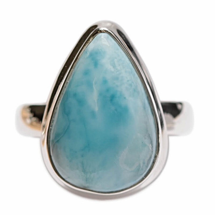 Larimar prsten stříbro Ag 925 LOT439 - 54 mm , 6,3 g