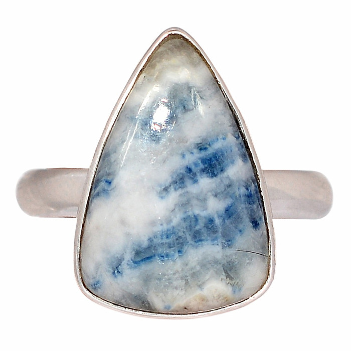 Scheelit modrý prsten stříbro Ag 925 R487 - 56 mm , 4,5 g