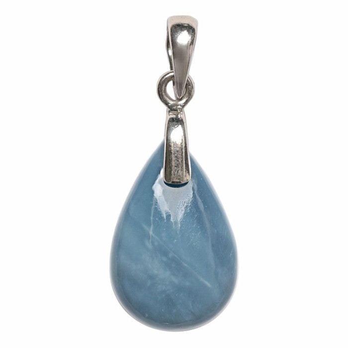 Opál modrý přívěsek stříbro Ag 925 č. 5 - 2,2 cm, 3,1 g