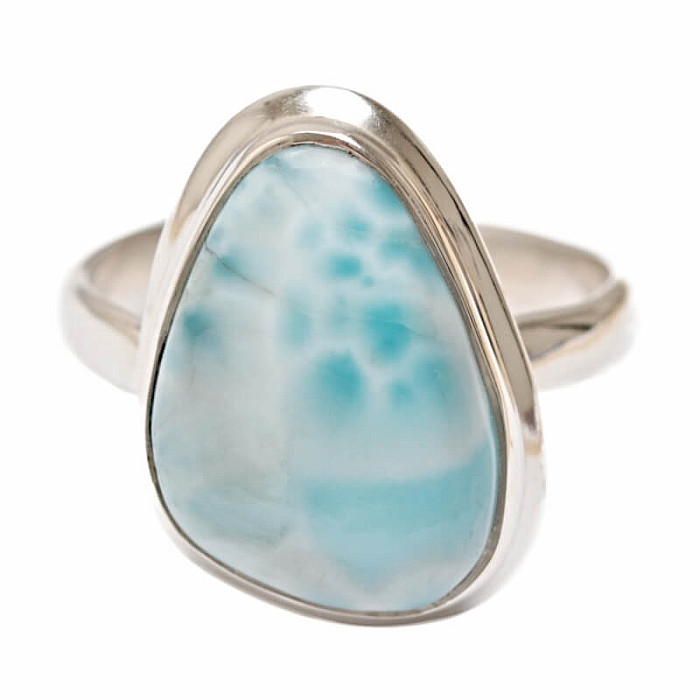 Larimar prsten stříbro Ag 925 R50 - 57 mm (US 8), 5 g
