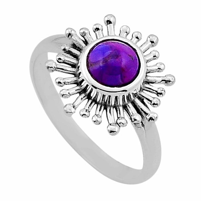 Tyrkys purpurový prsten stříbro Ag 925 50881 - 56 mm , 3,2 g